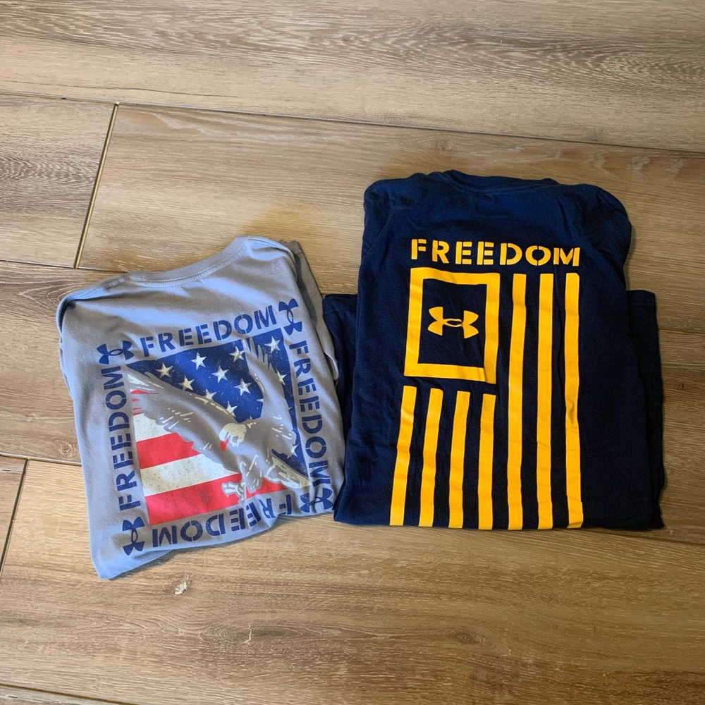 2 UNDER ARMOR Freedom Shirts